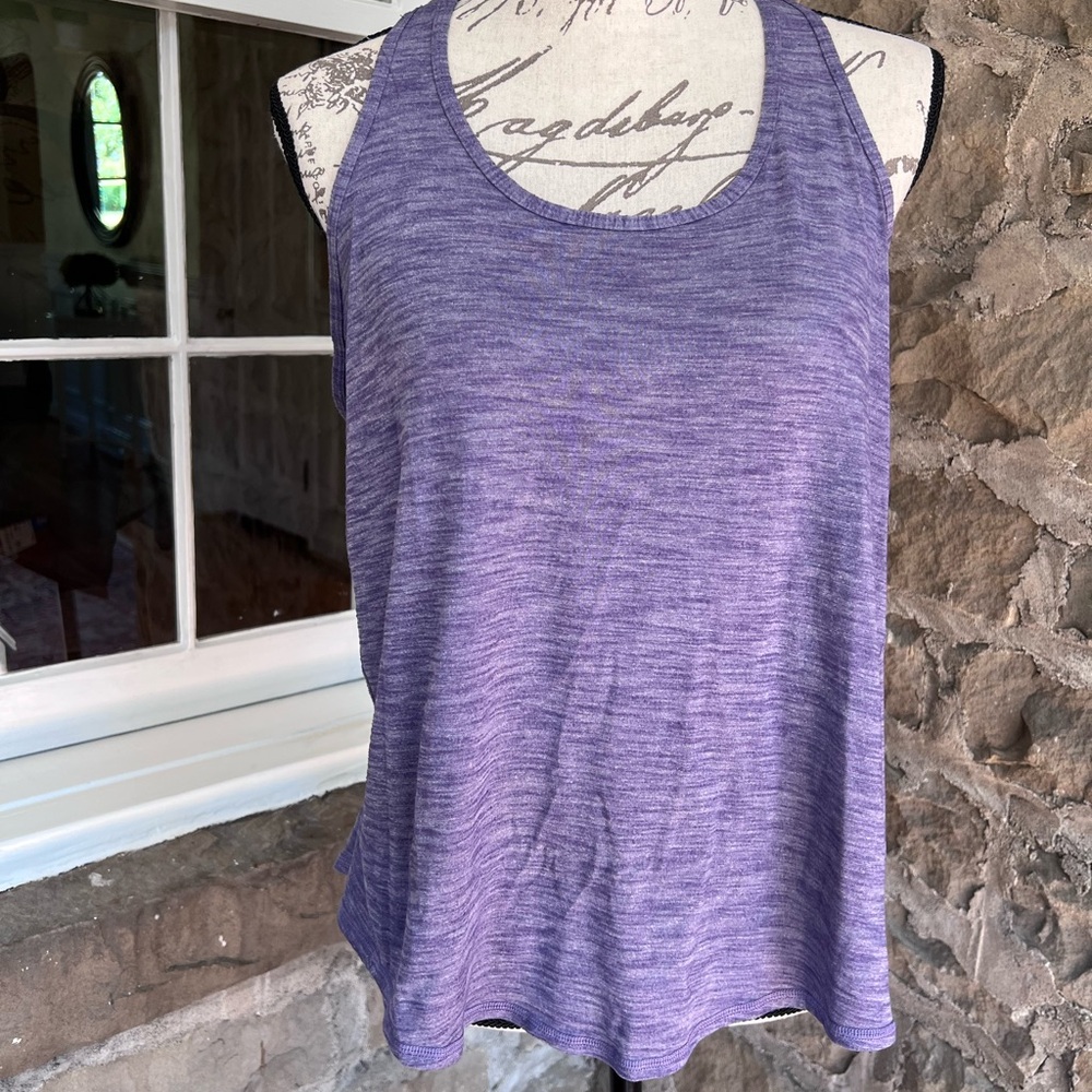 Lululemon Athletica size M Heathered Purple Tank Top